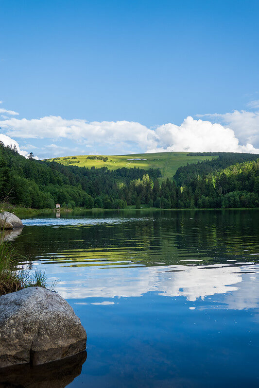 lac de la lande - photo Office de Tourisme de La Bresse